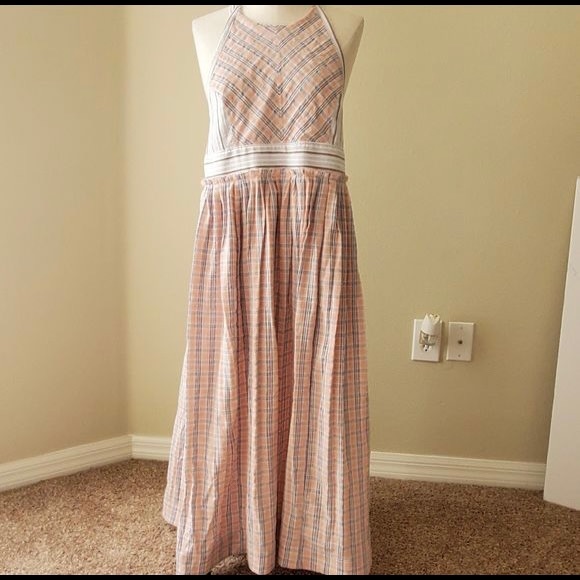 NWOT Free People Color Theory Midi Apron Dress - Picture 2 of 8